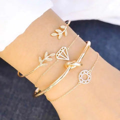 Inlaid Bracelet Jewelry Set - orevele