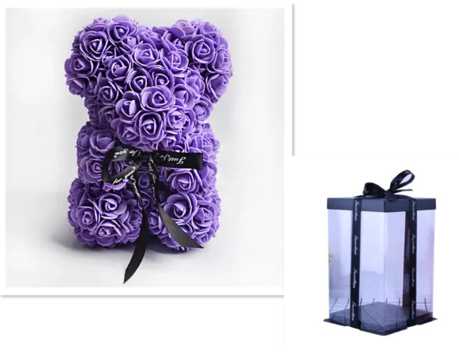 Rose Bear Teddy - Gift For Special Occasion - orevele