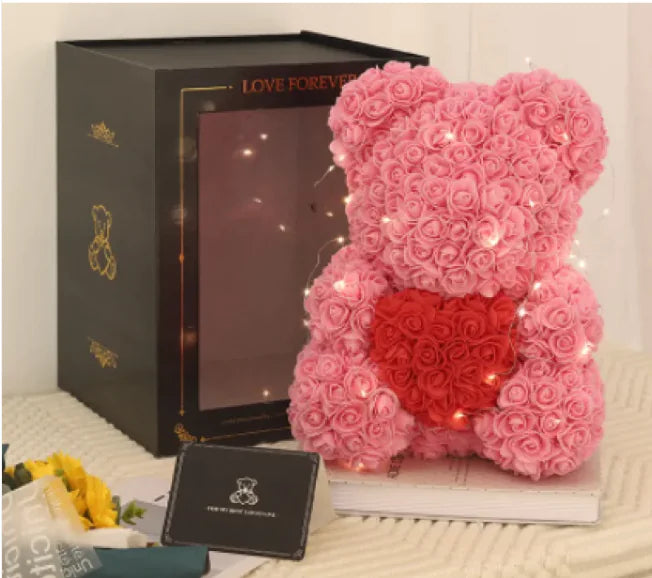Rose Bear Teddy - Gift For Special Occasion - orevele