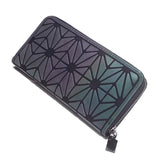 Holographic Geometric Zipper Wallet