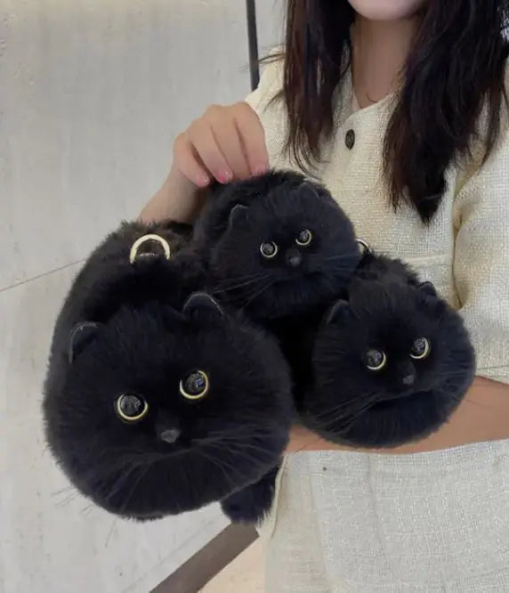 Plush Cat Bag By Orevele - orevele