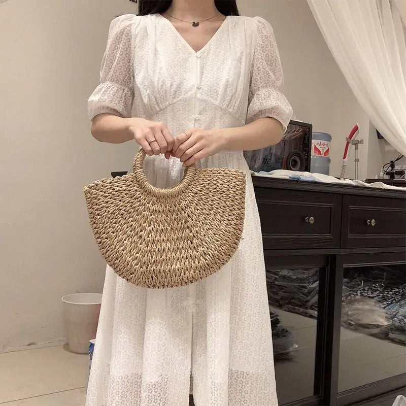 Handmade Straw Bag - orevele