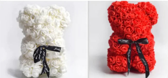 Rose Bear Teddy - Gift For Special Occasion - orevele