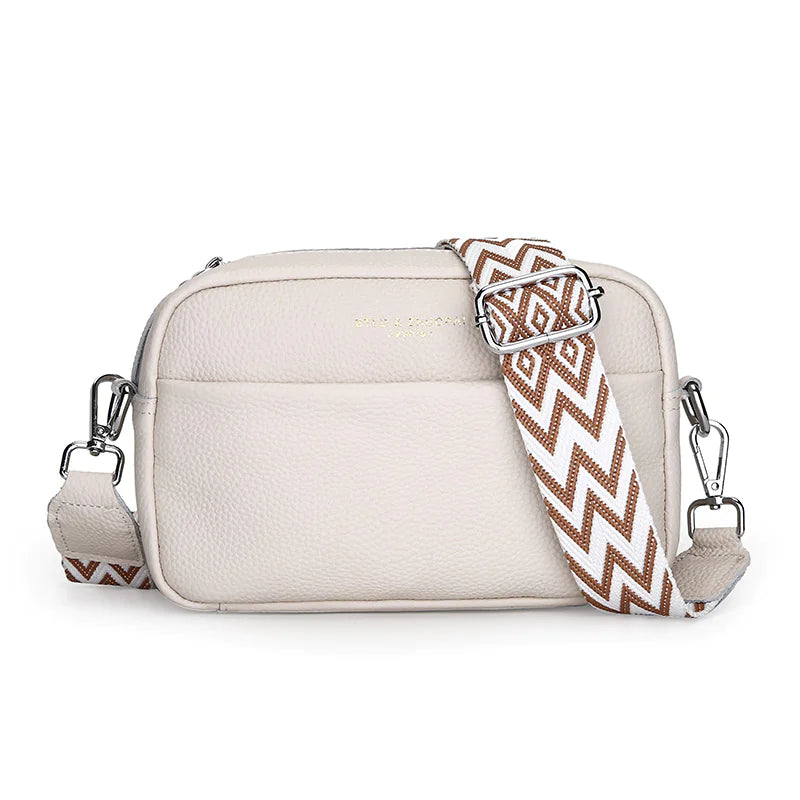 Leather One-shoulder Crossbody Bag - orevele