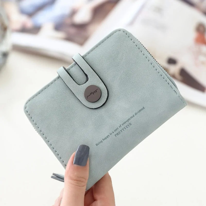 PRETTYZYS Compact Button Wallet - orevele