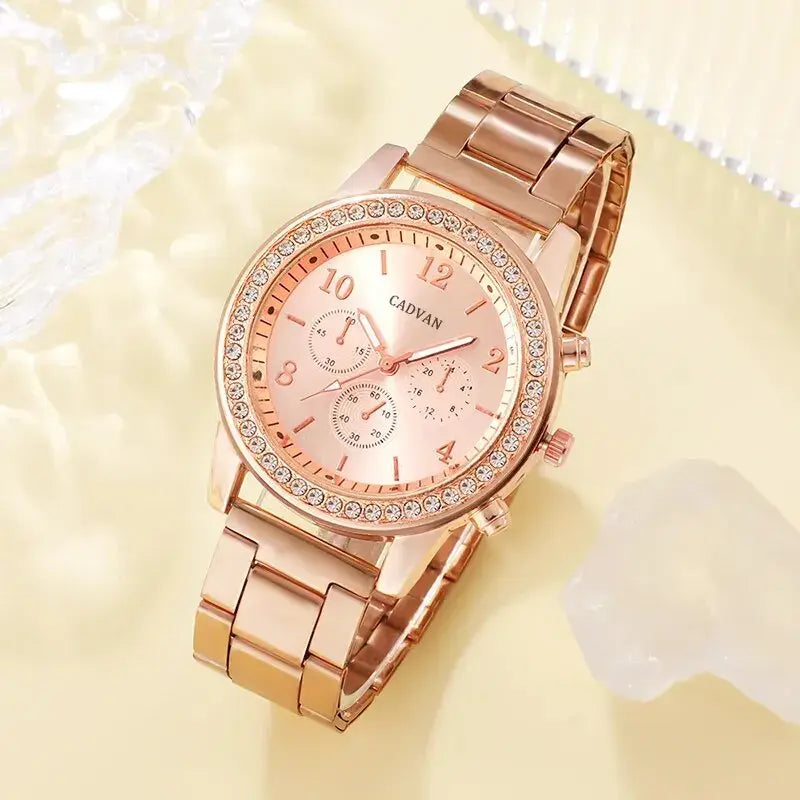 Rose Gold Elegance Watch Ensemble - orevele